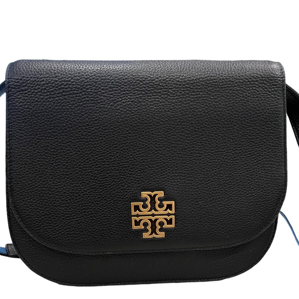 Tory Burch Black Leather| Women's Saddle crossbody